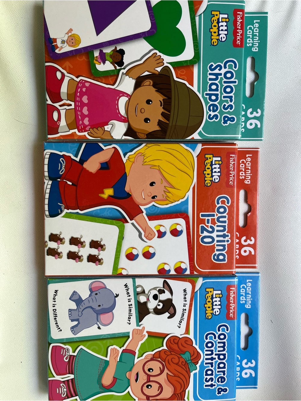 3/$15💜Set of 3- Fisher Price Little People Collectible Learning Cards
